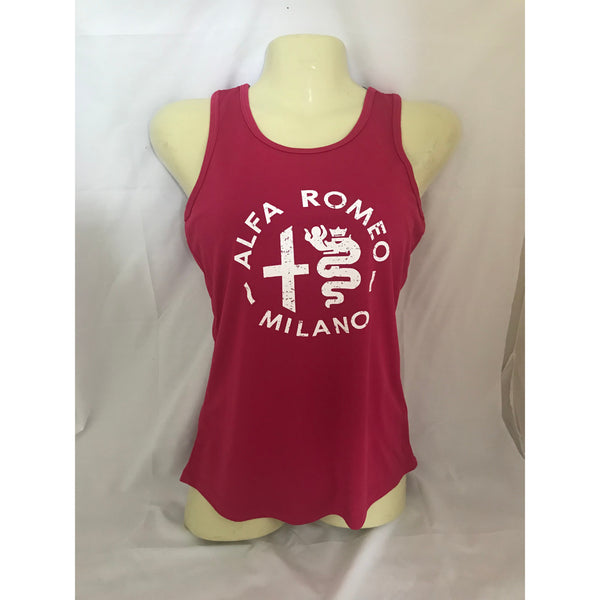 NEW Ladies AROC Racer Back Vest Top - Hot Pink