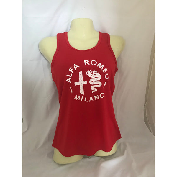 NEW Ladies AROC Racer Back Vest Top - Red