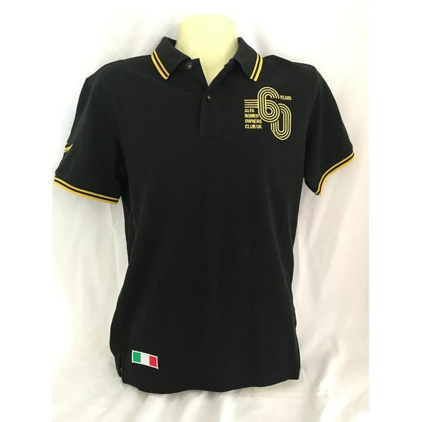 NEW Mens 60th Anniversary AROC Polo - Black