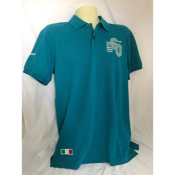 NEW Mens 60th Anniversary AROC Polo - Teal