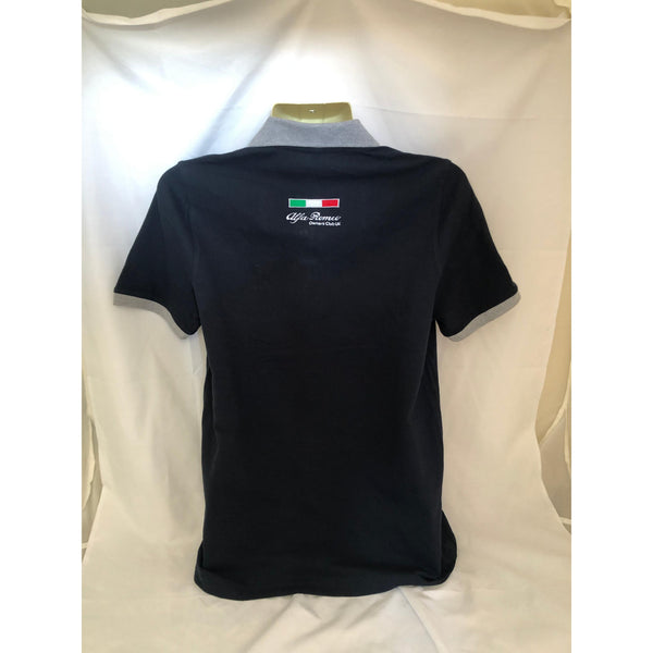 New Mens AROC Polo - Navy/Grey