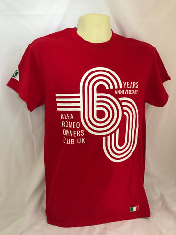 NEW AROC 60th Anniversary T-Shirt -  Red