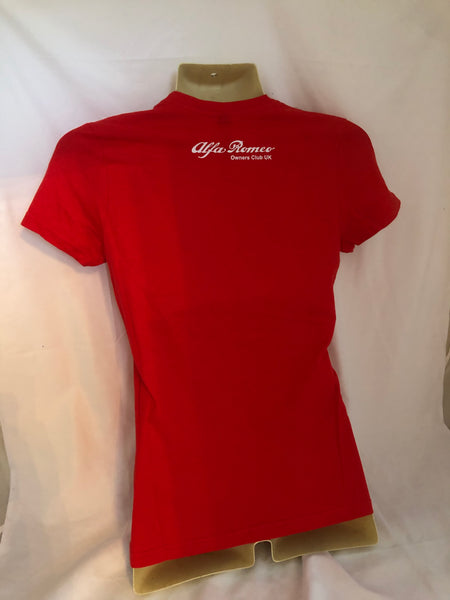 New Ladies Crew Neck AROC T-Shirt - Red