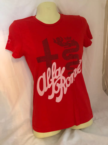 New Ladies Crew Neck AROC T-Shirt - Red