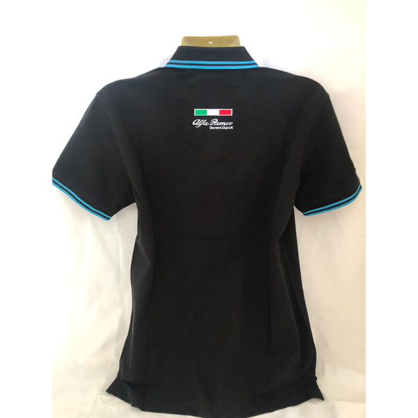 New Mens AROC Polo - Black/Turquoise