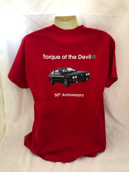 2026 AROC Alfasud Sprint T-Shirt - Red - Large & XL ONLY
