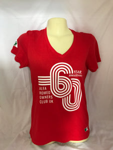 NEW 60th Anniversary Ladies AROC T-Shirt - Red
