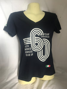 NEW 60th Anniversary Ladies AROC T-Shirt - Navy