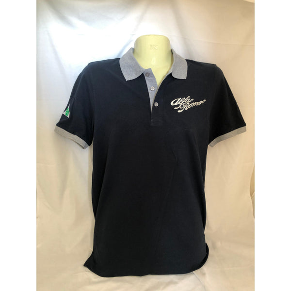 New Mens AROC Polo - Navy/Grey