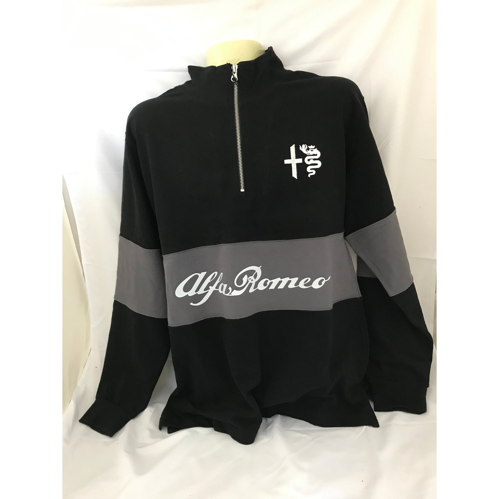 AROC 1/4 Zip Jumper - Black/Grey - XL ONLY