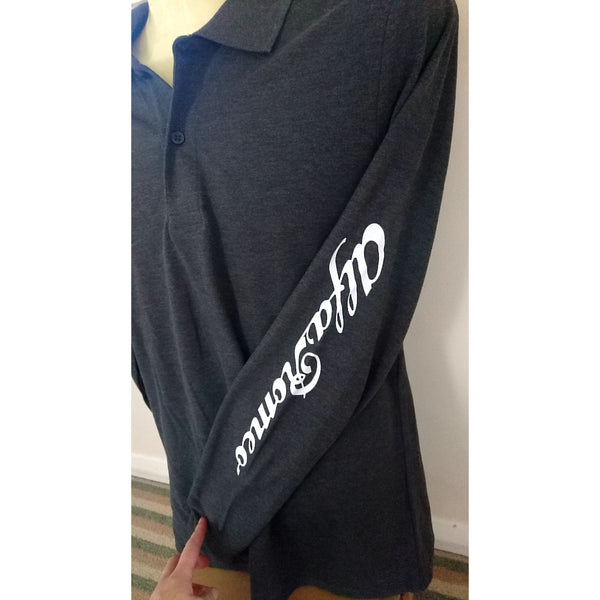 AROC Long Sleeve Polo in Grey - Small ONLY