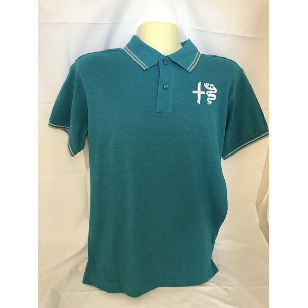 Mens AROC Polo - Teal Green - Small ONLY