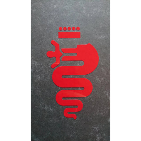 Serpent Sticker - External - Red