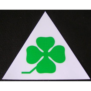 Traditional Clover Leaf Sticker - Left Stem