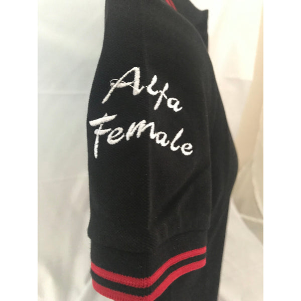 Alfa Female Ladies Polo - Black