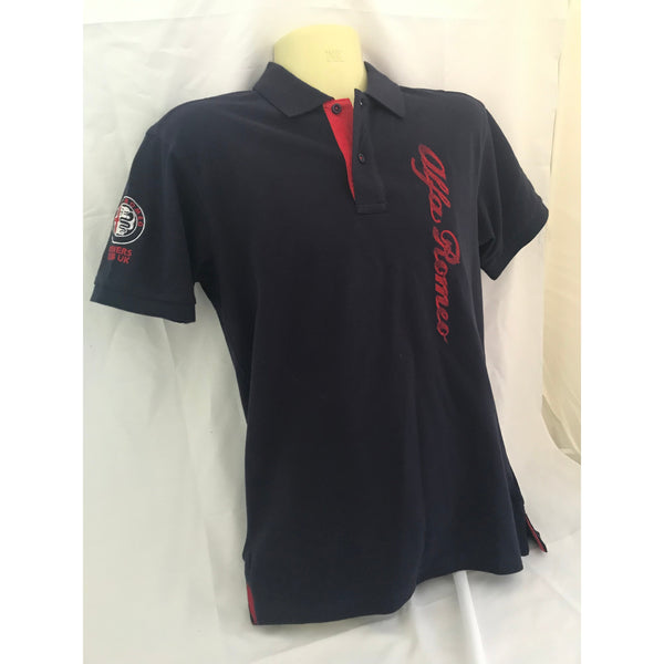 Mens AROC Polo - Navy/Red